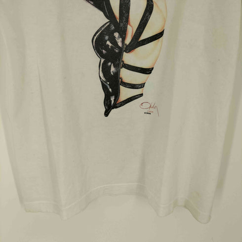 FASHION VICTIM 90S MADE IN USA フロントプリントクルーネックS/S Tシャツ メンズ import:M