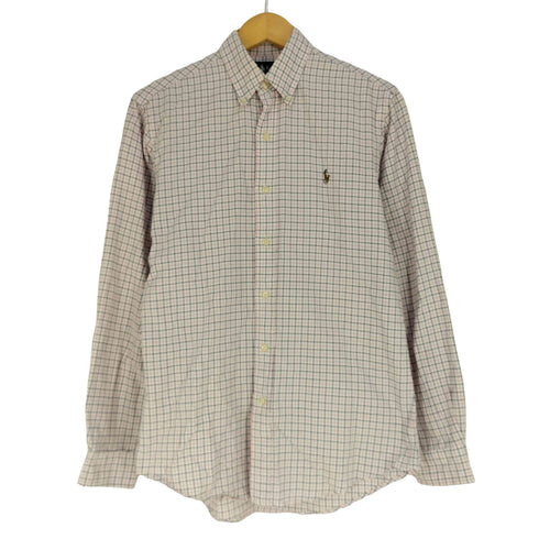 ラルフローレン RALPH LAUREN CUSTOM FIT チェック ボタンダウンシャツ メンズ import:S