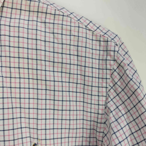ラルフローレン RALPH LAUREN CUSTOM FIT チェック ボタンダウンシャツ メンズ import:S