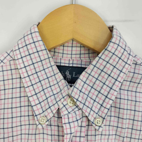ラルフローレン RALPH LAUREN CUSTOM FIT チェック ボタンダウンシャツ メンズ import:S