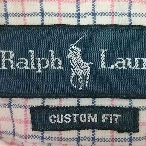 ラルフローレン RALPH LAUREN CUSTOM FIT チェック ボタンダウンシャツ メンズ import:S