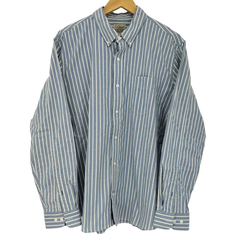 エルエルビーン L.L.Bean Comfort Stretch Oxford Shirt Slightly Fitted メンズ L-REG