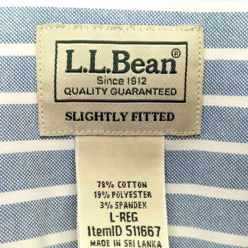 エルエルビーン L.L.Bean Comfort Stretch Oxford Shirt Slightly Fitted メンズ L-REG