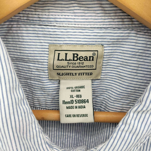 エルエルビーン L.L.Bean オーガニック・コットン・シアサッカー・シャツ メンズ XL-REG