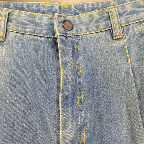 LAXTON 2タックデニムスラックス メンズ