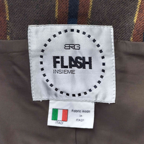 FLASH INSIEME 総柄ウールジャケット MADE IN JAPAN レディース 36