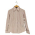 バーバリーロンドン BURBERRY LONDON MADE IN ITALY カフスボタン 比翼ストライプシャツ レディース S