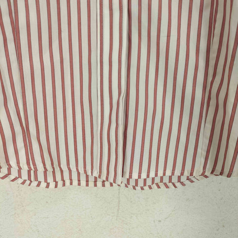 バーバリーロンドン BURBERRY LONDON MADE IN ITALY カフスボタン 比翼ストライプシャツ レディース S
