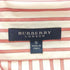バーバリーロンドン BURBERRY LONDON MADE IN ITALY カフスボタン 比翼ストライプシャツ レディース S
