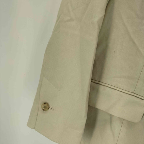 ユナイテッドアローズグリーンレーベルリラクシング UNITED ARROWS green label relaxing リネンレーヨン サイド スリット ジャケット レディース JPN:36