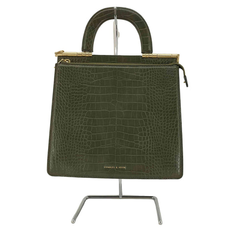 チャールズアンドキース CHARLES&KEITH CROC-EFFECT ENVELOPE BAG クロック エフェクト エンベロープ バッグ レディース
