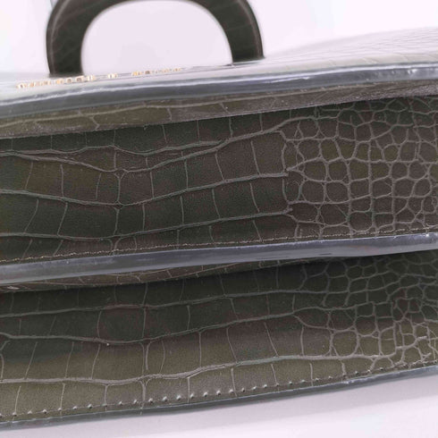 チャールズアンドキース CHARLES&KEITH CROC-EFFECT ENVELOPE BAG クロック エフェクト エンベロープ バッグ レディース