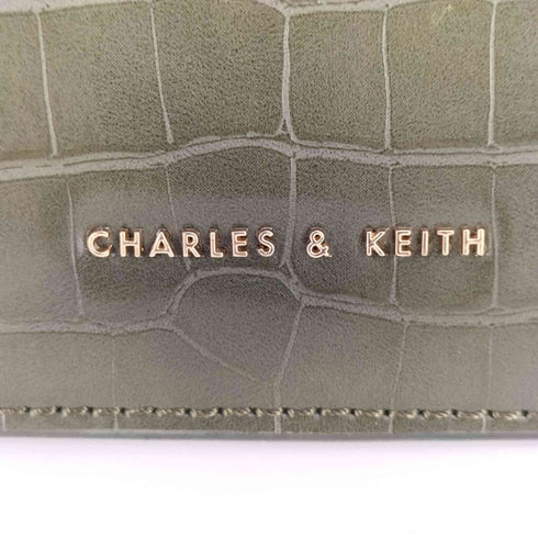 チャールズアンドキース CHARLES&KEITH CROC-EFFECT ENVELOPE BAG クロック エフェクト エンベロープ バッグ レディース