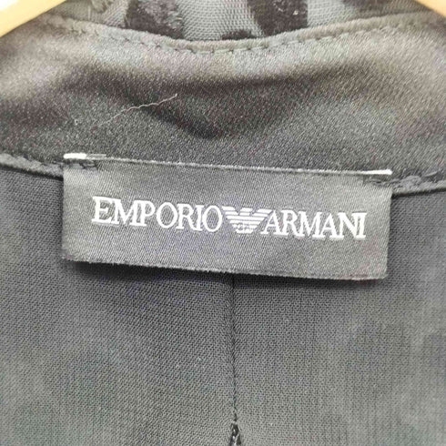 エンポリオアルマーニ EMPORIO ARMANI 22AW ロングドレス デボレベルベット製 プリーツスカート アニマルプリント レディース EUR:38