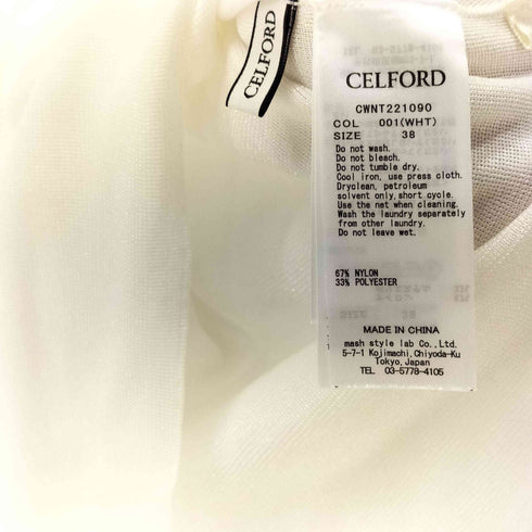 セルフォード CELFORD 22SS パワショル 衿付き ニット ブラウス レディース JPN:38