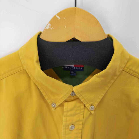 トミーヒルフィガー TOMMY HILFIGER 刺繍ロゴ ボタンダウン 半袖シャツ メンズ import:XL