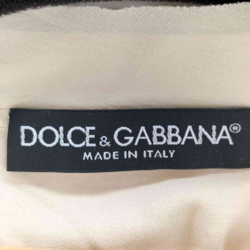 ドルチェアンドガッバーナ DOLCE&GABBANA コットンシルク クルーネックTシャツ レディース 36
