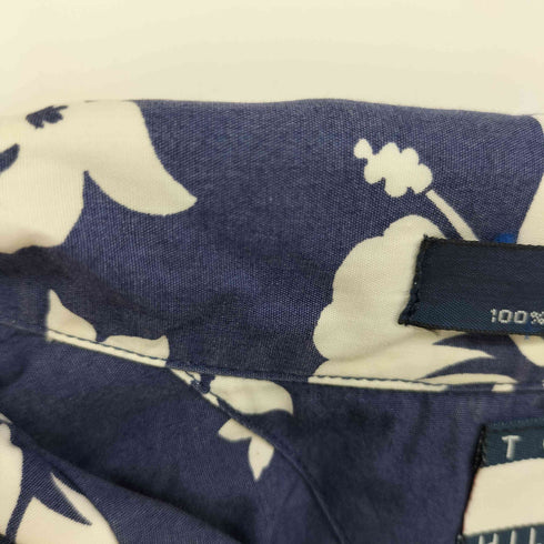 トミーヒルフィガー TOMMY HILFIGER ハイビスカス オープンカラー アロハシャツ ボックスシルエット メンズ import:M