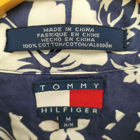 トミーヒルフィガー TOMMY HILFIGER ハイビスカス オープンカラー アロハシャツ ボックスシルエット メンズ import:M