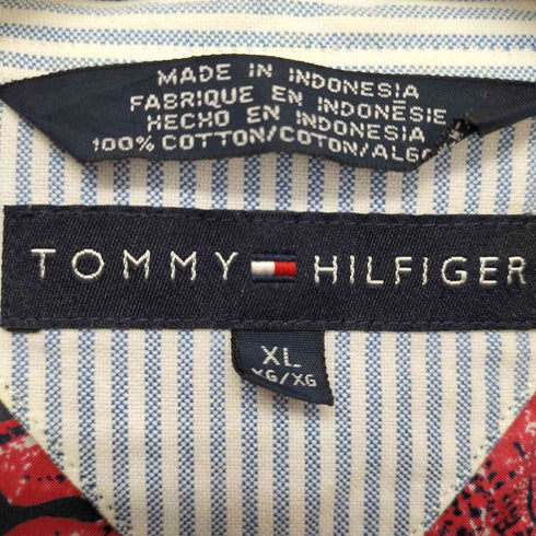 トミーヒルフィガー TOMMY HILFIGER ロブスター柄 S/S BDシャツ メンズ import:XL