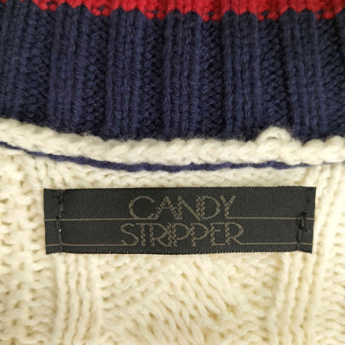 キャンディストリッパー Candy Stripper CS COLLEGE KNIT CARDIGAN レディース FREE