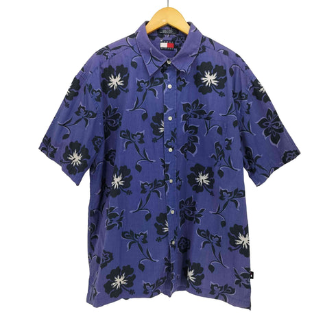 トミーヒルフィガー TOMMY HILFIGER 総柄 レギュラーカラーシャツ S/S メンズ