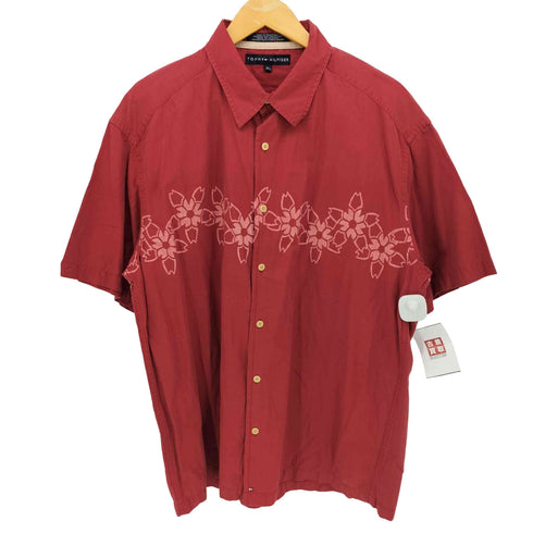 トミーヒルフィガー TOMMY HILFIGER レギュラーカラーシャツ S/S メンズ import:XL