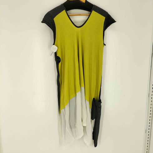 ワイズ Ys Designer Cut and Sew 変形ノースリーブワンピース レディース 2