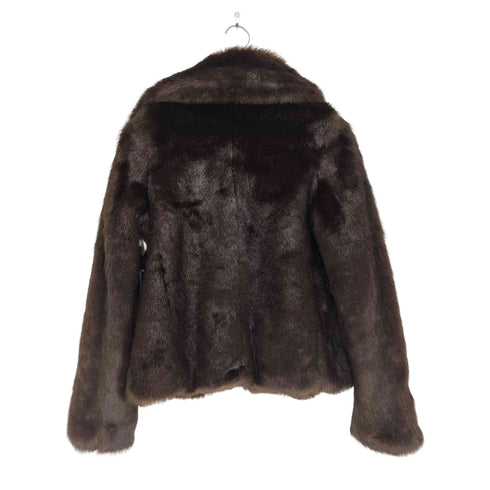 エイチアンドエム H&M Y2K フェイクファーショートコート レディース