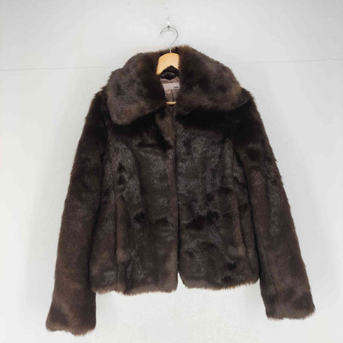 エイチアンドエム H&M Y2K フェイクファーショートコート レディース