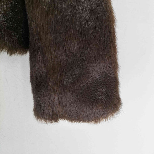 エイチアンドエム H&M Y2K フェイクファーショートコート レディース