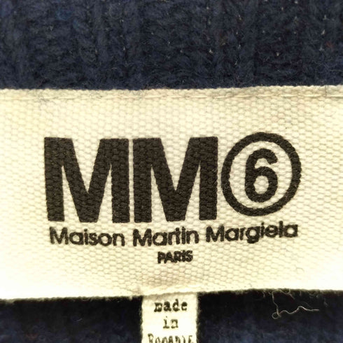 エムエムシックスメゾンマルジェラ MM6 Maison Margiela カシミヤ棍 ニットノースリーブワンピース レディース S