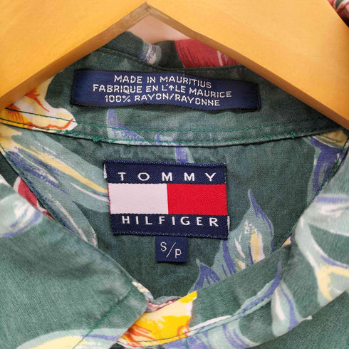 トミーヒルフィガー TOMMY HILFIGER レーヨン アロハシャツ メンズ import:S