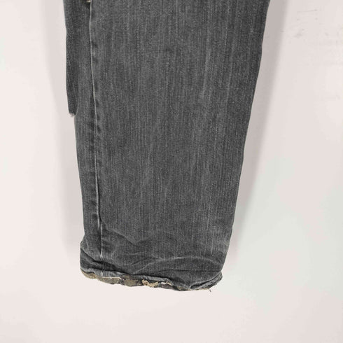 アイエススナオクワハラ I.S. sunao kuwahara レースダメージ加工 デニムパンツ メンズ L