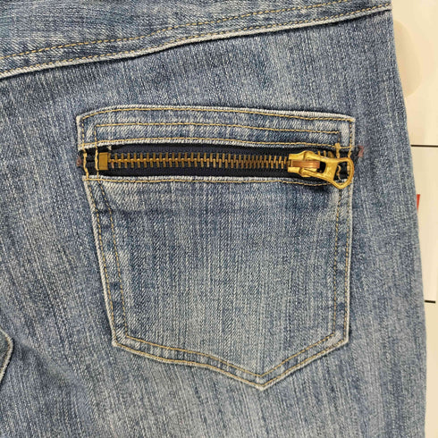 オズモーシス OSMOSIS ジップスキニーデニムパンツ レディース 3