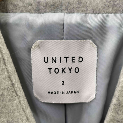 ユナイテッドトウキョウ UNITED TOKYO Vネックノーカラーコート レディース JPN:2
