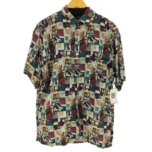 ピエールカルダン pierre cardin 総柄 レーヨンシャツ メンズ JPN:L