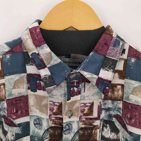 ピエールカルダン pierre cardin 総柄 レーヨンシャツ メンズ JPN:L