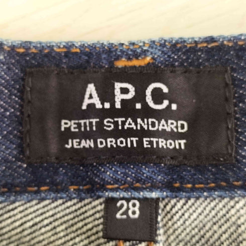 アーペーセー A.P.C. セルビッジ スリム ボタンフライデニム メンズ 28inch