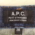 アーペーセー A.P.C. セルビッジ スリム ボタンフライデニム メンズ 28inch