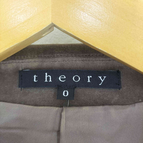 セオリー theory ADORE ベルベット 1B テーラードジャケット センタープレス パンツ スーツ セットアップ レディース 0