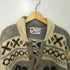 COLONIST 総柄 カウチン ニット ジャケット PURE WOOL メンズ import:M