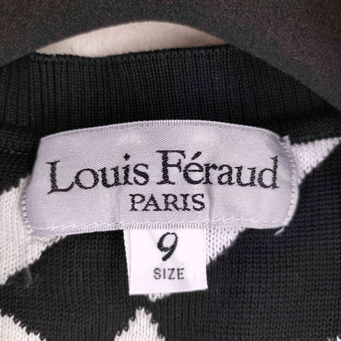 Louis Feraud 総柄 アニマル刺繍 コットン ニット カーディガン レディース 9