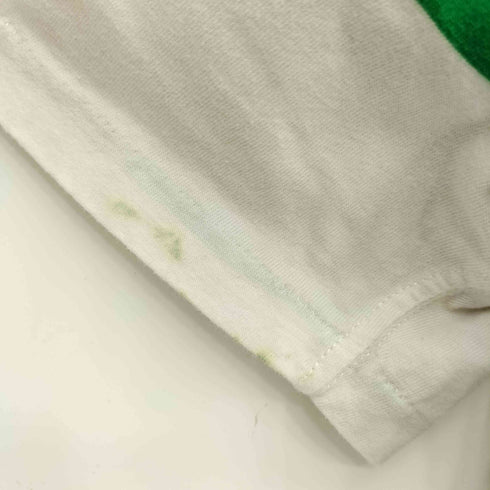 ポロバイラルフローレン Polo by RALPH LAUREN 00s デカポニー刺繍 ボーダー柄 半袖ポロシャツ Y2K メンズ L