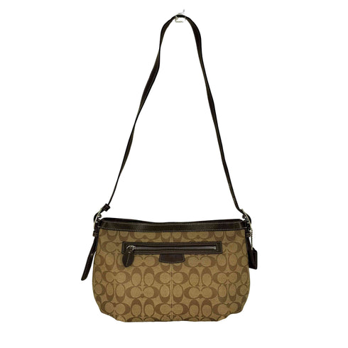 コーチ COACH シグネチャーロゴ レザーベルト ショルダーバッグ レディース