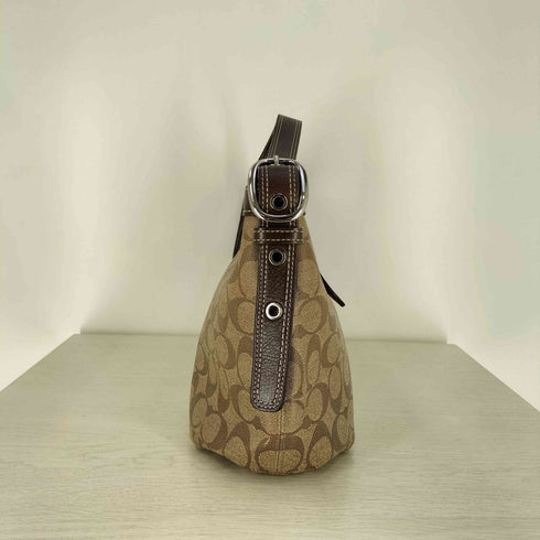 コーチ COACH シグネチャーロゴ レザーベルト ショルダーバッグ レディース