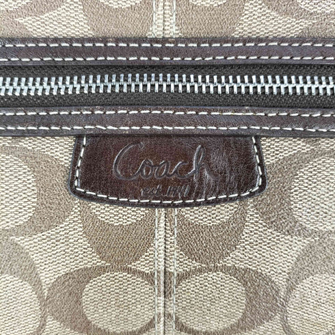 コーチ COACH シグネチャーロゴ レザーベルト ショルダーバッグ レディース