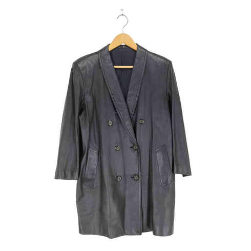 ラムレザーダブルチェスターコート LAMB LEATHER MADE IN JAPAN メンズ