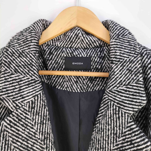 エモダ EMODA 23AW シングルオーバーコート レディース FREE