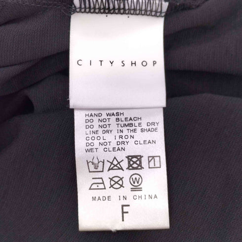 シティショップ CITYSHOP 22SS KEY NECK N/SL Tシャツ ノースリーブ トップス カットソー レディース FREE